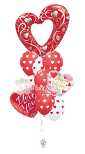 Load image into Gallery viewer, &quot;Red Heart&quot; Valentine&#39;s Balloon Bouquet
